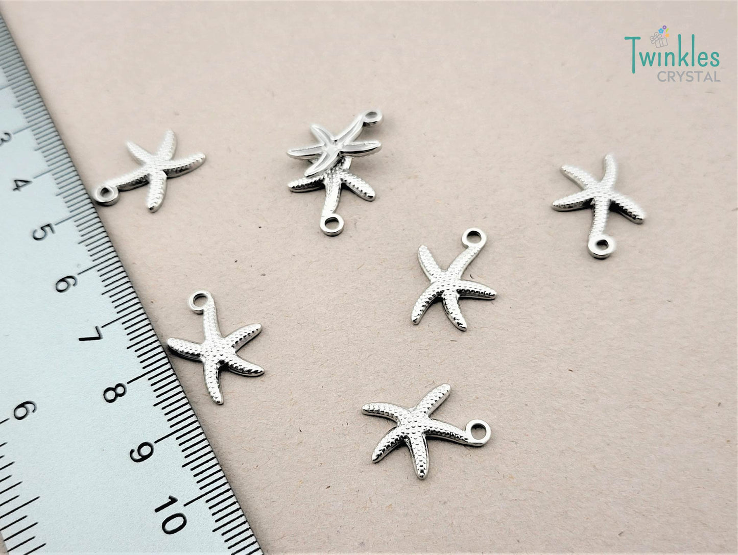 5pcs Polished Stainless Steel Pendant Heart Star Anchor Apple Butterfly Charm