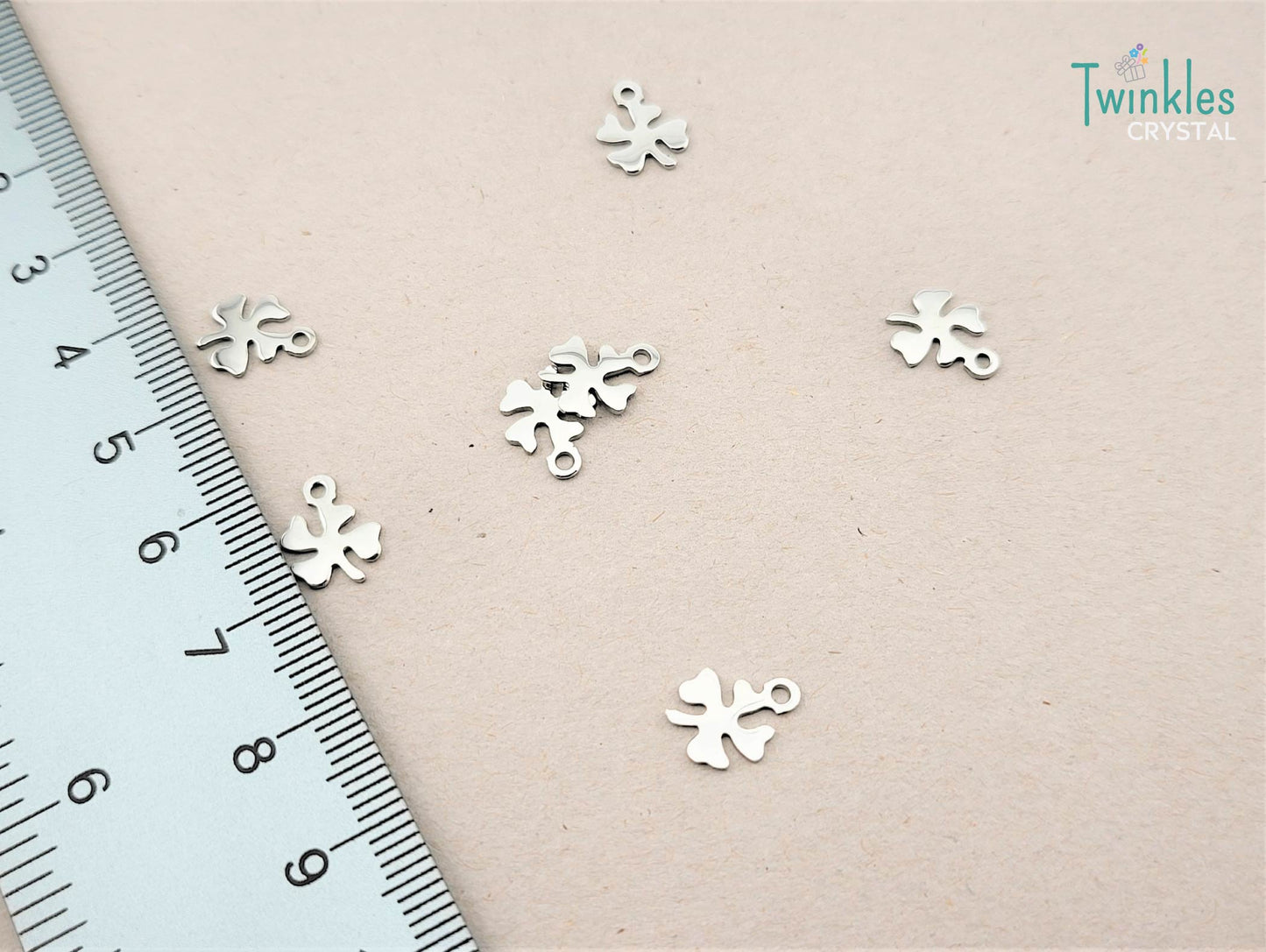 5pcs Polished Stainless Steel Pendant Heart Star Anchor Apple Butterfly Charm