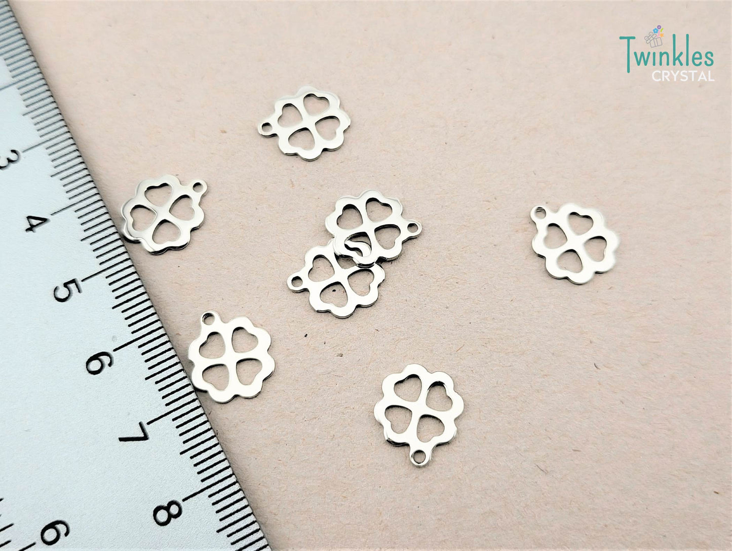 5pcs Polished Stainless Steel Pendant Heart Star Anchor Apple Butterfly Charm