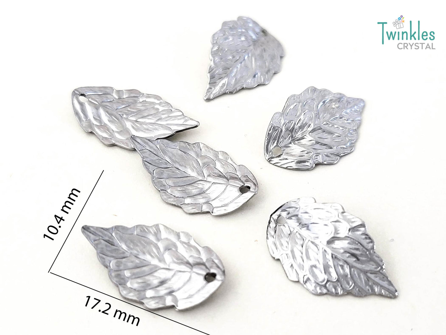 15pcs - 3D Stainless Steel Pendant Heart Starfish Bell Dolphin Apple Charm
