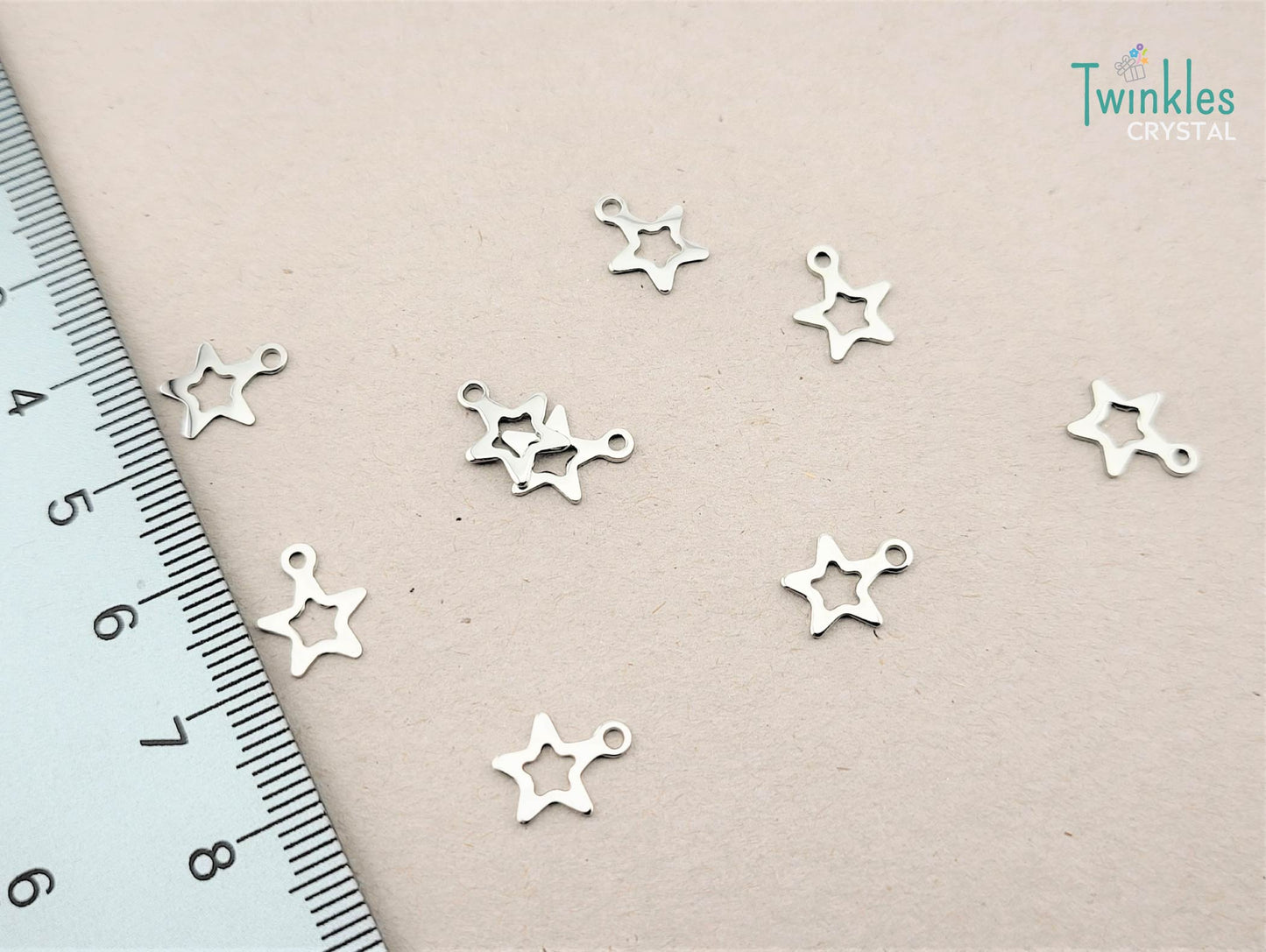 5pcs Polished Stainless Steel Pendant Heart Star Anchor Apple Butterfly Charm