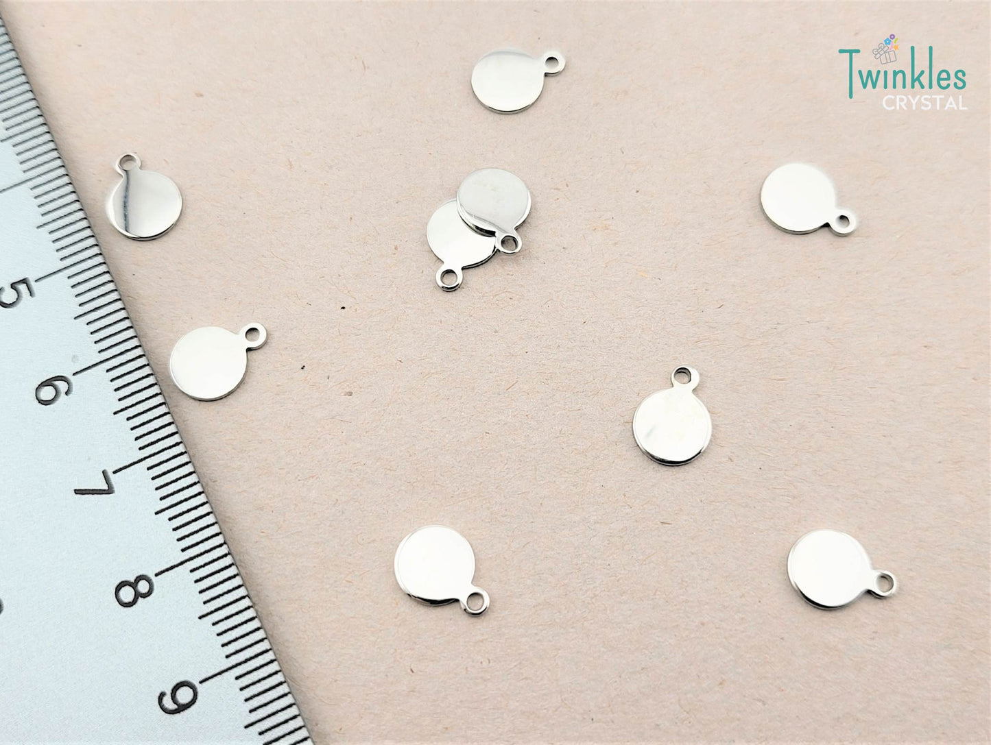 5pcs Polished Stainless Steel Pendant Heart Star Anchor Apple Butterfly Charm