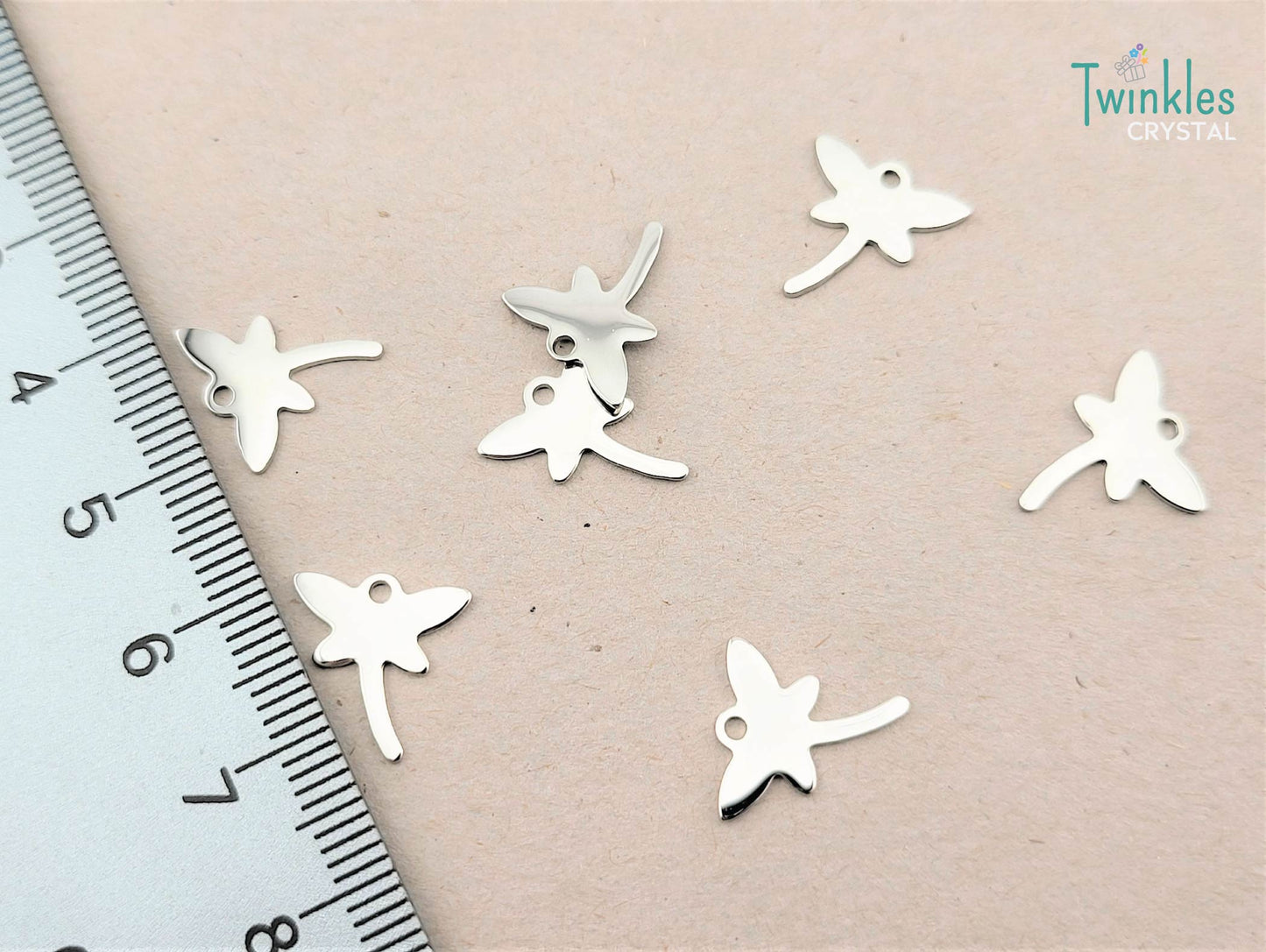 5pcs Polished Stainless Steel Pendant Heart Star Anchor Apple Butterfly Charm