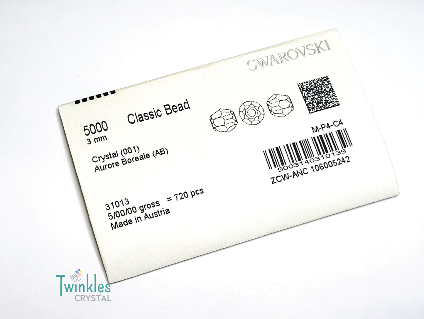 #5000-Crystal AB Swarovski Crystal Round Bead All Sizes