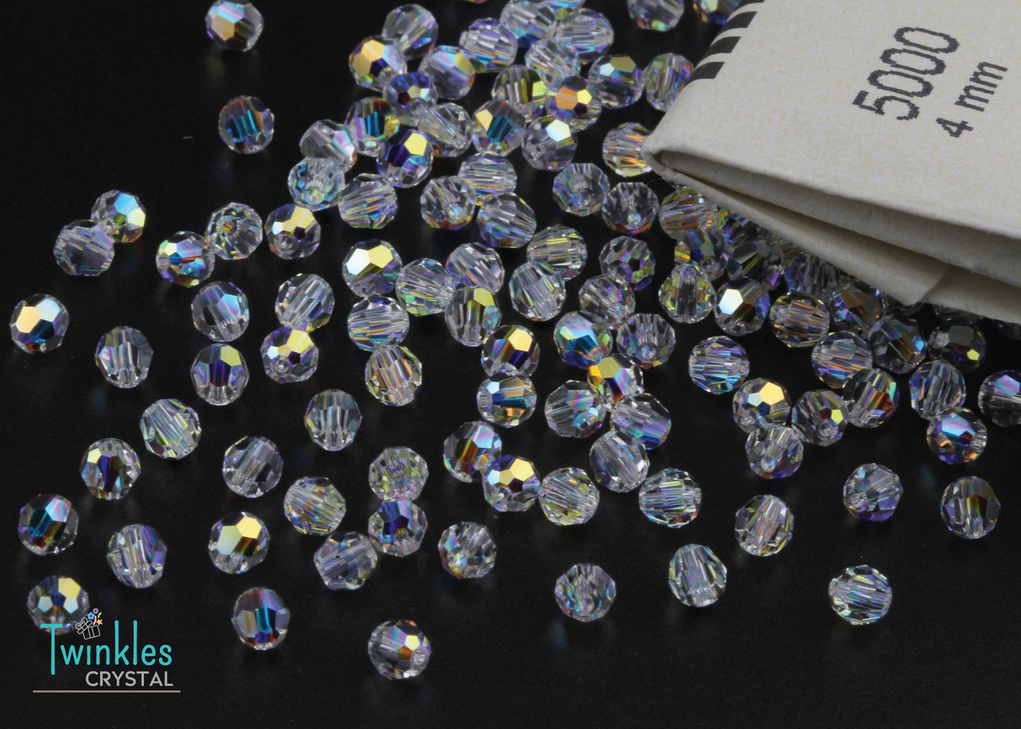 5000-4mm-001AB Swarovski Beads Round Beads Classic Bead