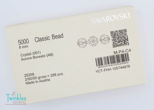 #5000 Swarovski Crystal Round Bead - All Sizes - Crystal AB