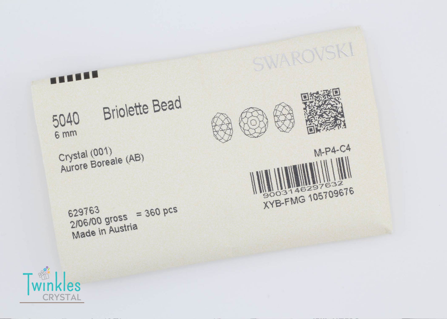 #5040-Crystal AB Swarovski Crystal Rondelle Bead All Size