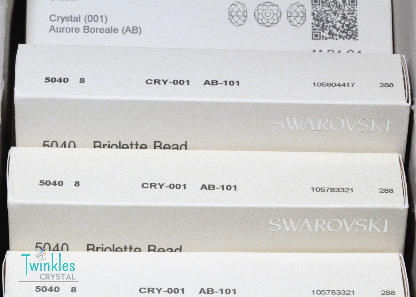 #5040-Crystal AB Swarovski Crystal Rondelle Bead All Size