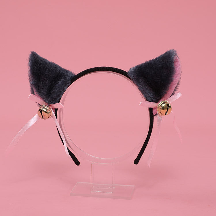 Woolen Funny Mini Cat Ears Hairband - Animal Hairband