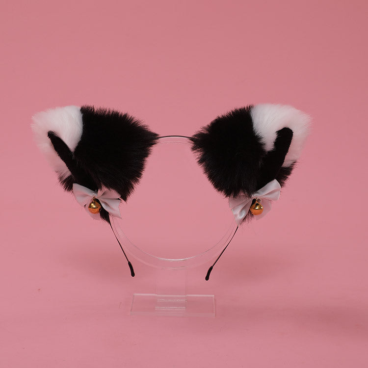 Woolen Funny Cat Ears Hairband - Animal Hairband
