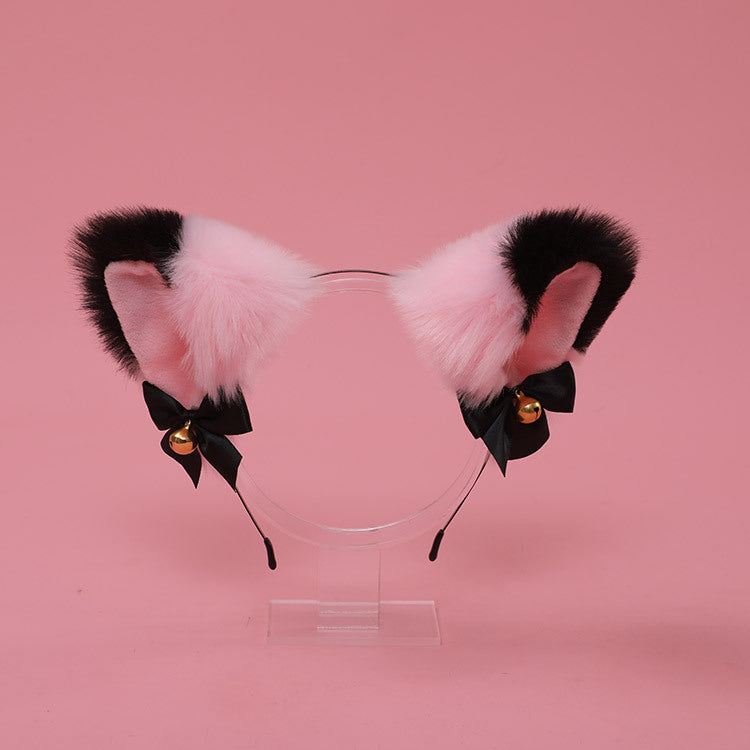 Woolen Funny Cat Ears Hairband - Animal Hairband