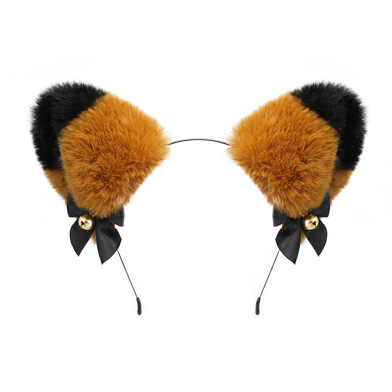 Woolen Funny Cat Ears Hairband - Animal Hairband