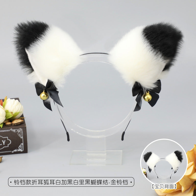 Woolen Funny Cat Ears Hairband - Animal Hairband