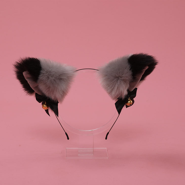 Woolen Funny Cat Ears Hairband - Animal Hairband