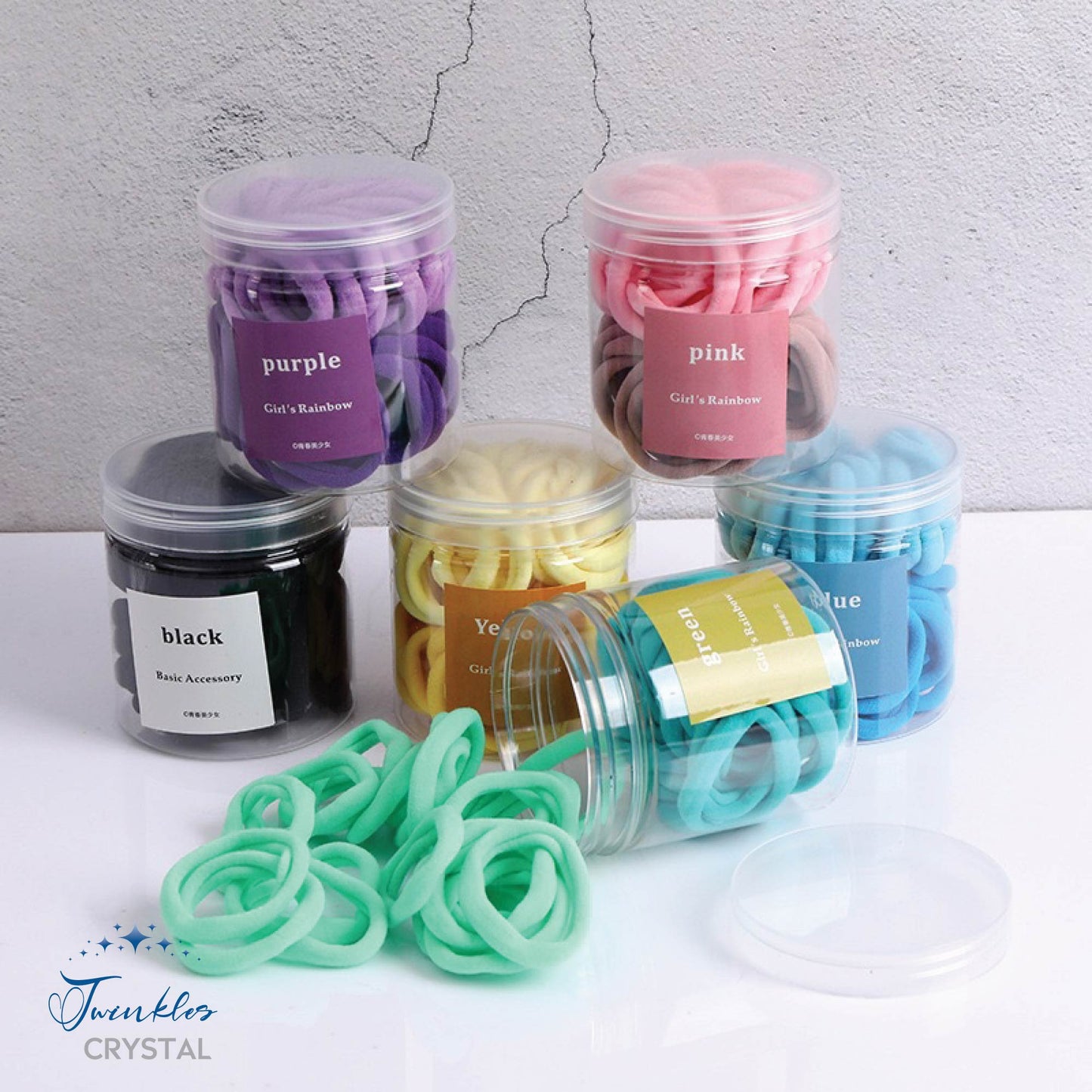 Gift Box Hair Tie High Elastic and Durable Reusable Rubber