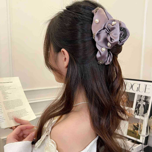 Elegant Pleated Hair Claw Clip Everyday Hair Accessory