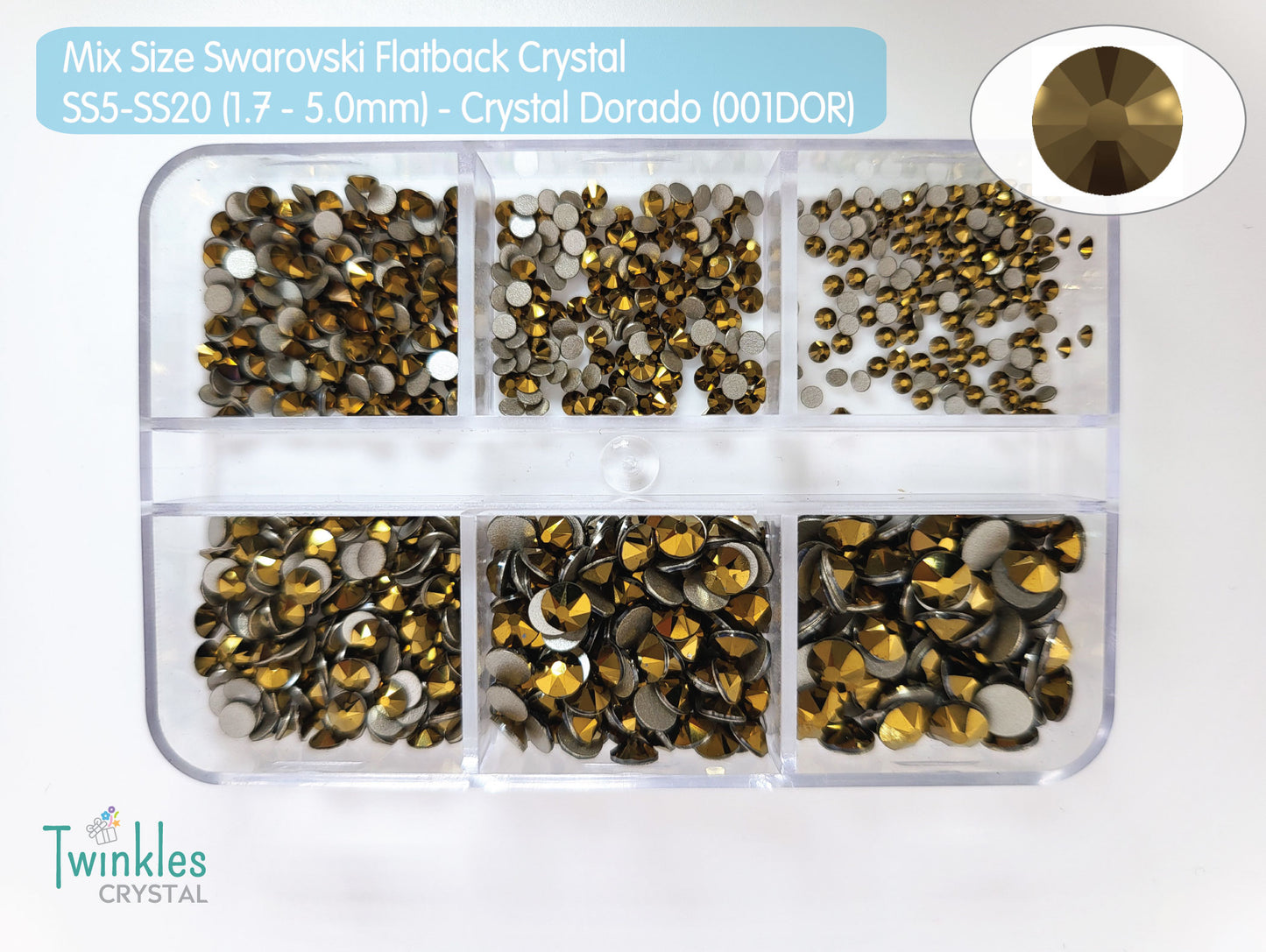 Mix Size 792pcs - Swarovski Flatback Crystal