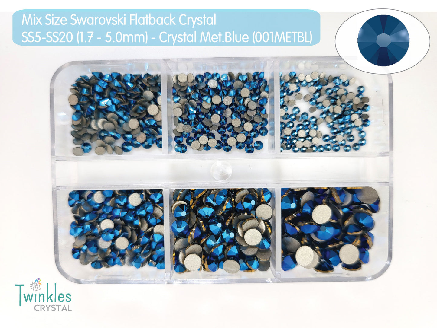 Mix Size 792pcs - Swarovski Flatback Crystal