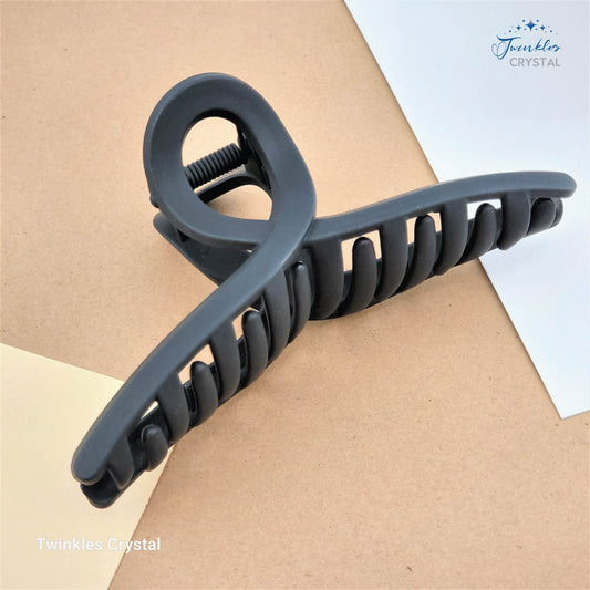 Popular 11.5cm Plastic Hair Claw Clip Matte Color