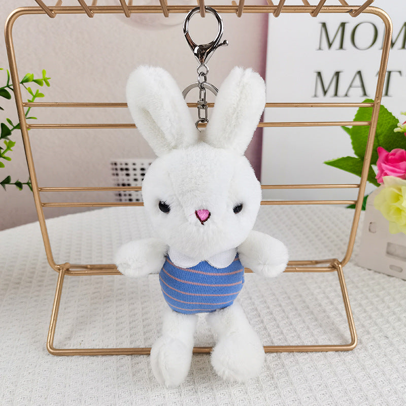 Free Shipping Cute Puppy - Rabbit Plush Keychain Pendant Doll Student Gift Backpack Keychain