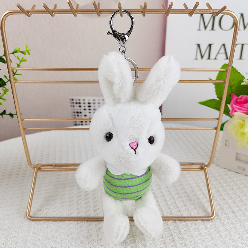 Free Shipping Cute Puppy - Rabbit Plush Keychain Pendant Doll Student Gift Backpack Keychain