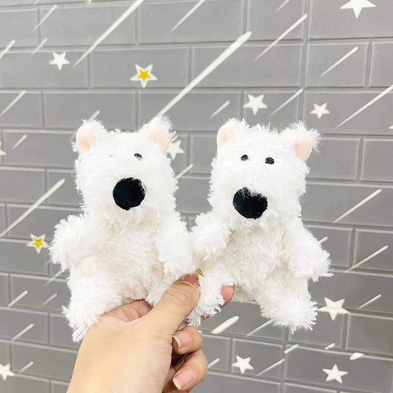 Viral West Highland White Terrier Plush Keychain – Mini Stuffed Dog Toy