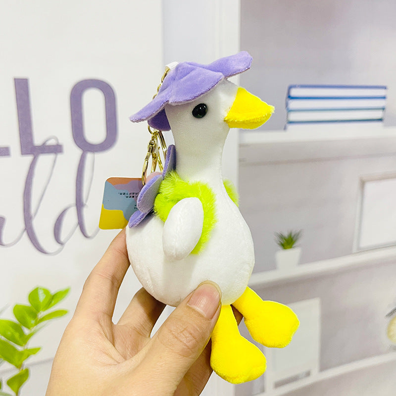 Duck Plush Keychain – Adorable Stuffed Animal Bag Charm Backpack Pendant
