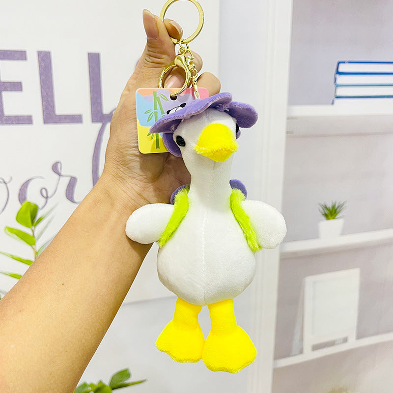 Duck Plush Keychain – Adorable Stuffed Animal Bag Charm Backpack Pendant