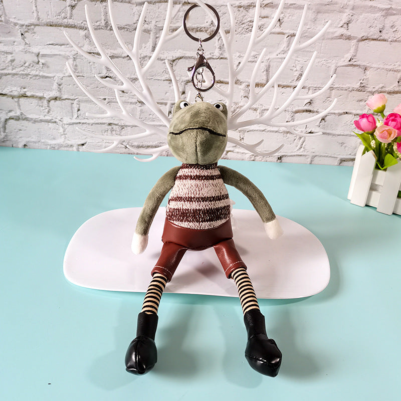 Free Shipping Long Legged Stuffed Animals Keychain Pendant Doll Schoolbag Student Gift
