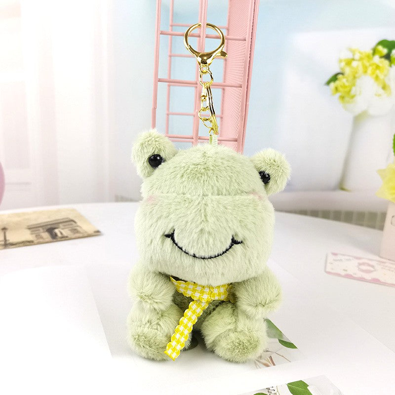 Cute Animal Plush Keychain – Mini Cartoon Bunny & Bear Stuffed Toy