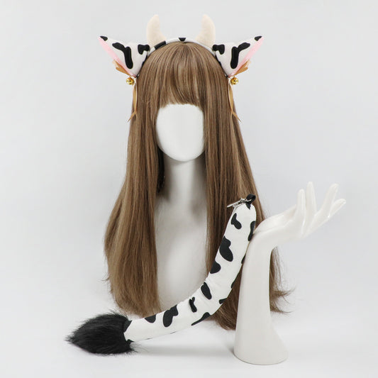 Festival Dairy Cow Headband and Tail Animal Headband