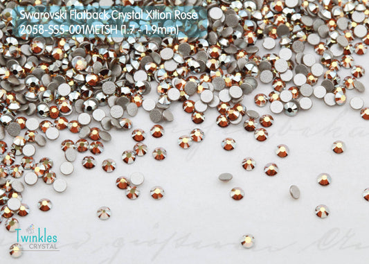 #2058-001Metsh - Swarovski Flatback Crystal No Hotfix - Metallic Sunshine