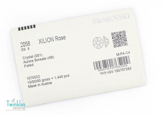 #2058-SS6 (1.9 - 2.1mm) - Swarovski Flatback no Hotfix Crystal - 144pcs