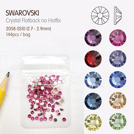 #2058-SS10 - Swarovski Flatback no Hotfix Crystal Picking Color - 144pcs