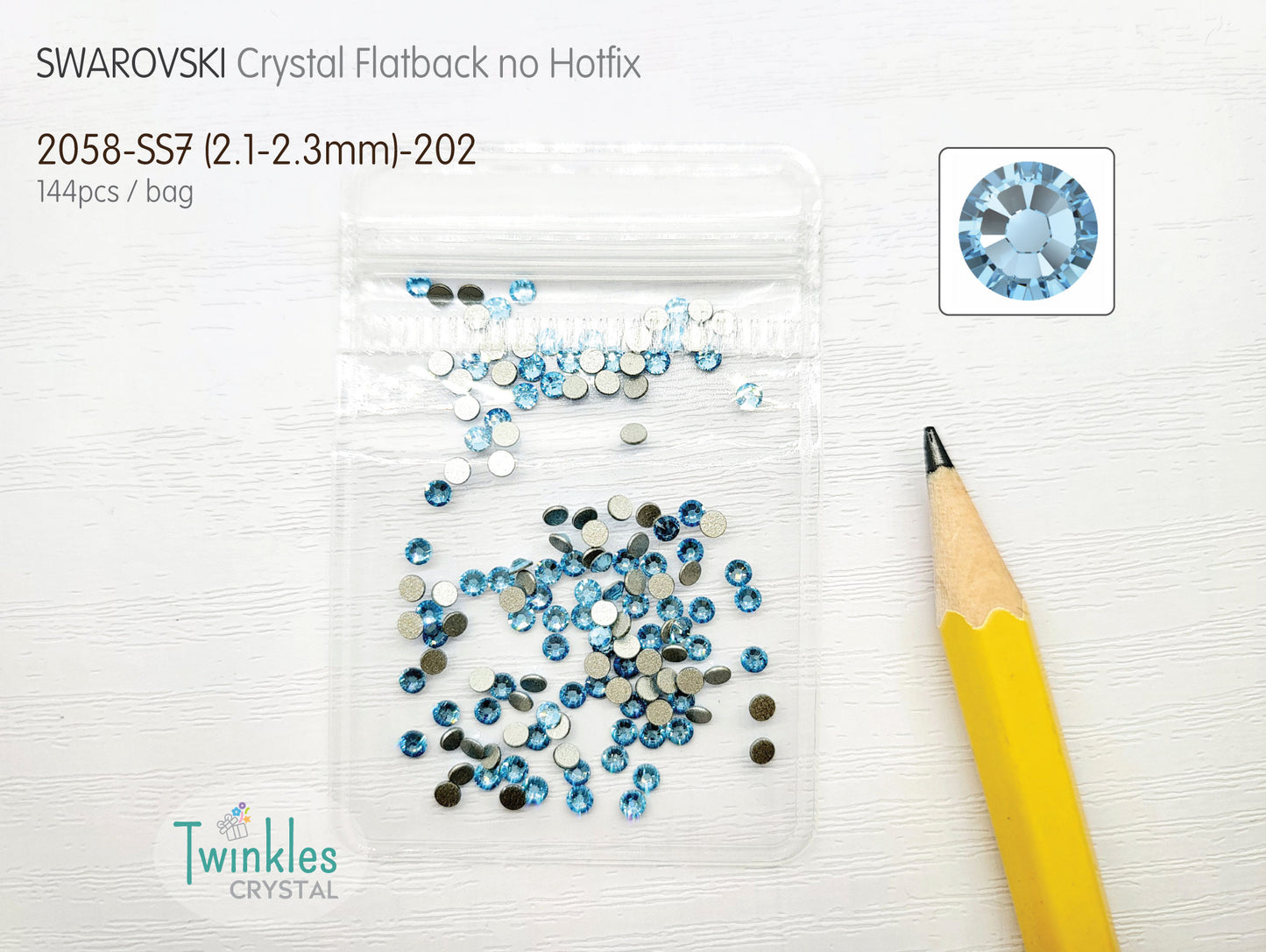 #2058-SS7 - Swarovski Flatback no Hotfix Crystal Picking Color - 144pcs