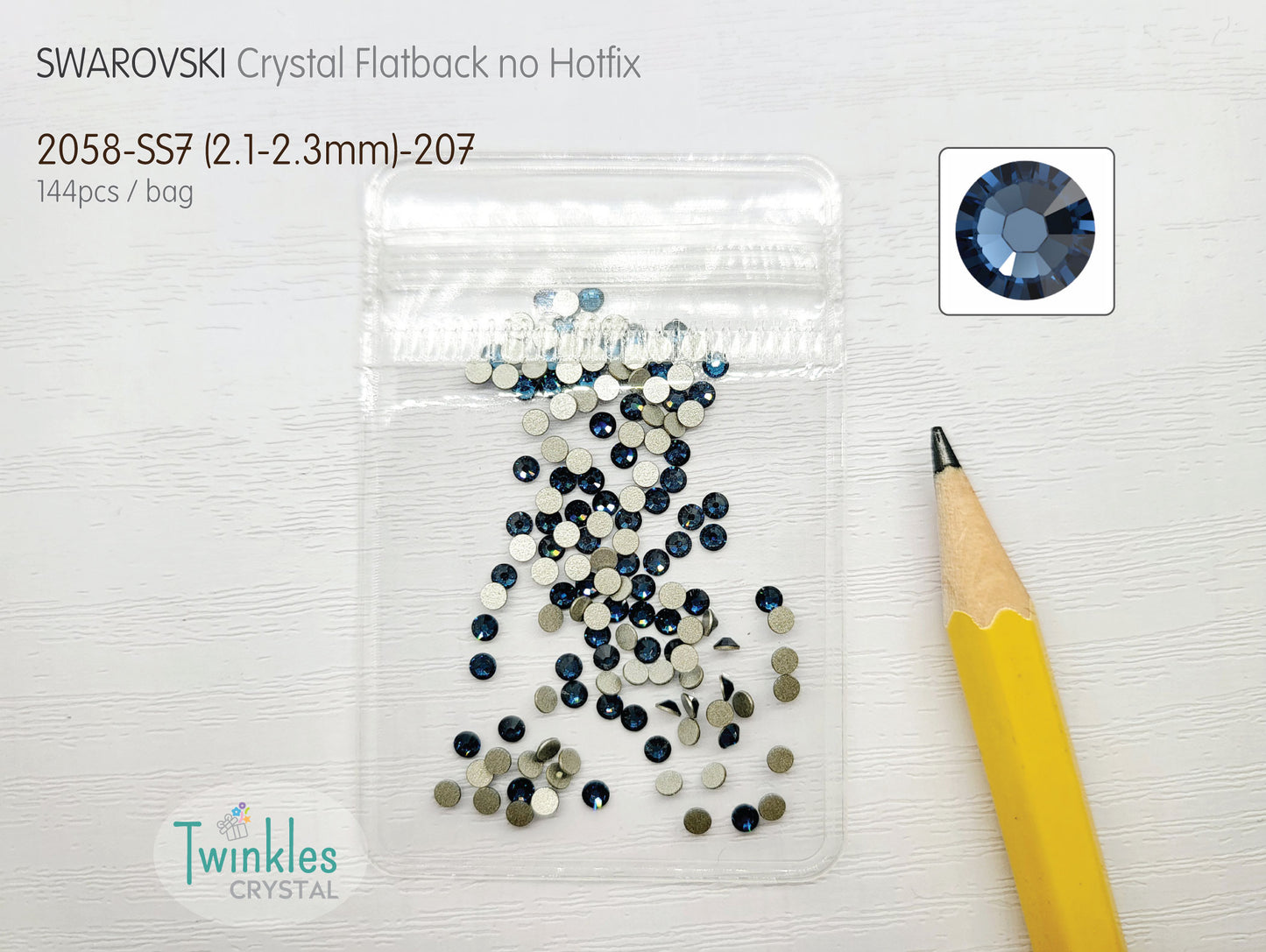 #2058-SS7 - Swarovski Flatback no Hotfix Crystal Picking Color - 144pcs
