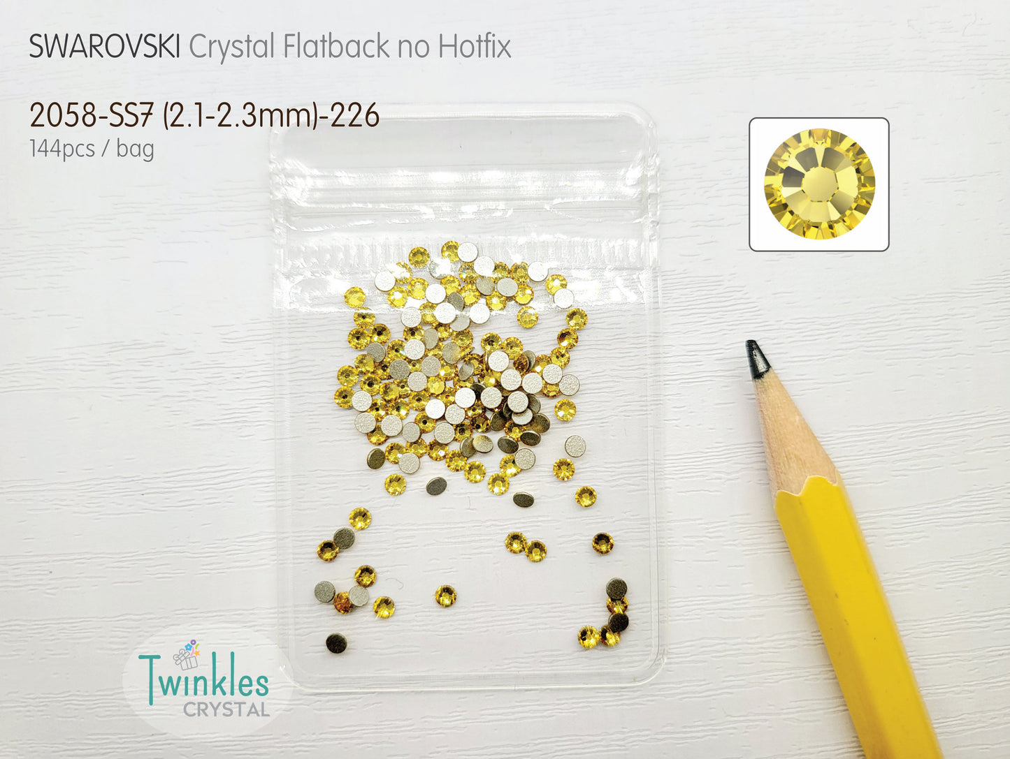 #2058-SS7 - Swarovski Flatback no Hotfix Crystal Picking Color - 144pcs