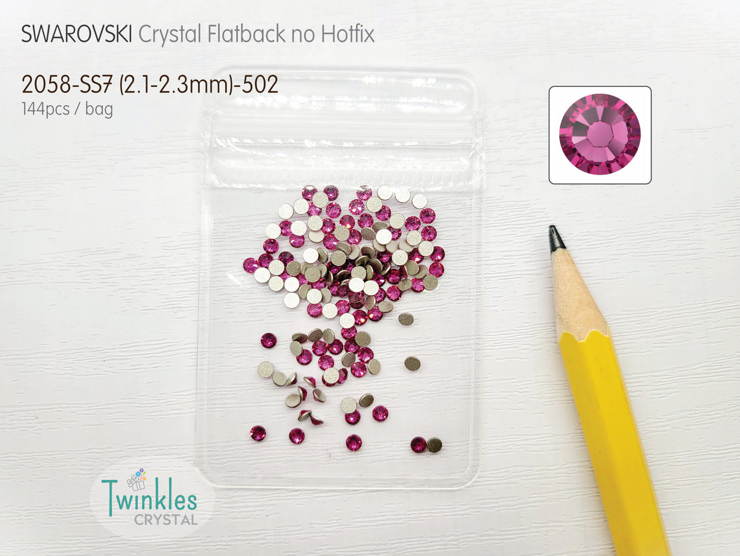 #2058-SS7 - Swarovski Flatback no Hotfix Crystal Picking Color - 144pcs
