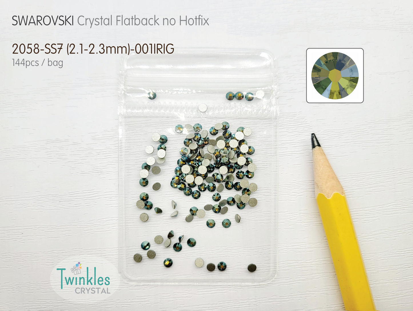 Swarovski flatback crystal SS7