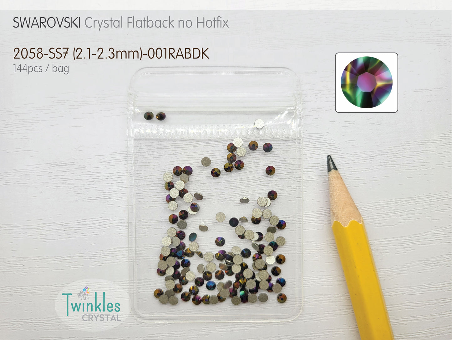 #2058-SS7 - Swarovski Flatback no Hotfix Crystal Picking Color - 144pcs