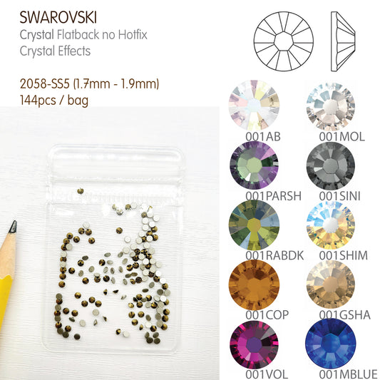 #2058-SS5 - Swarovski Flatback no Hotfix Crystal Picking Color - 144pcs
