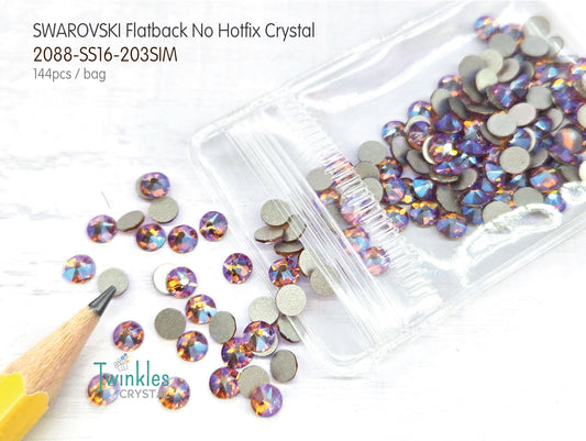 #2088-SS16 (3.8 - 4.0mm) - Swarovski Flatback no Hotfix Crystal - 144pcs