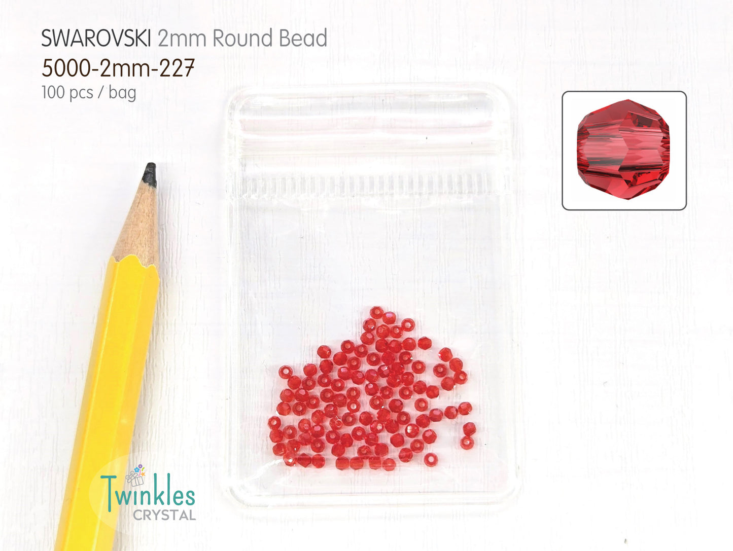 Swarovski Crystal Round Beads #5000-2mm Pick Color