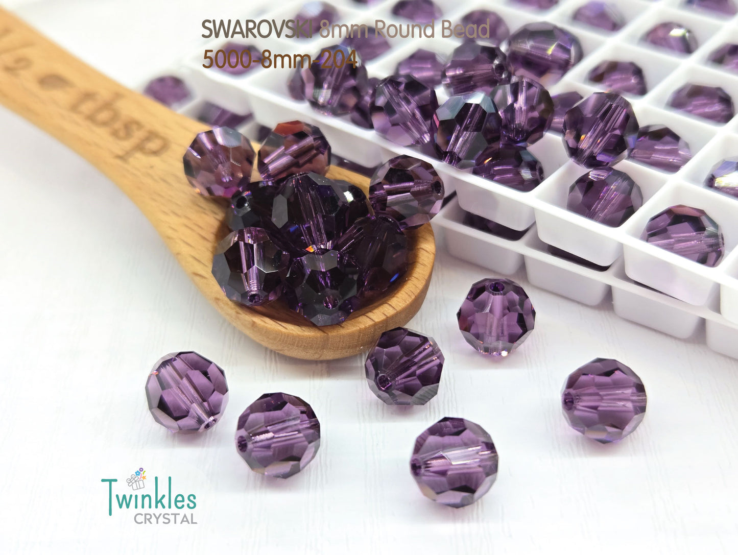 5000-8mm 24pcs - Swarovski Crystal Round Beads Pick Color