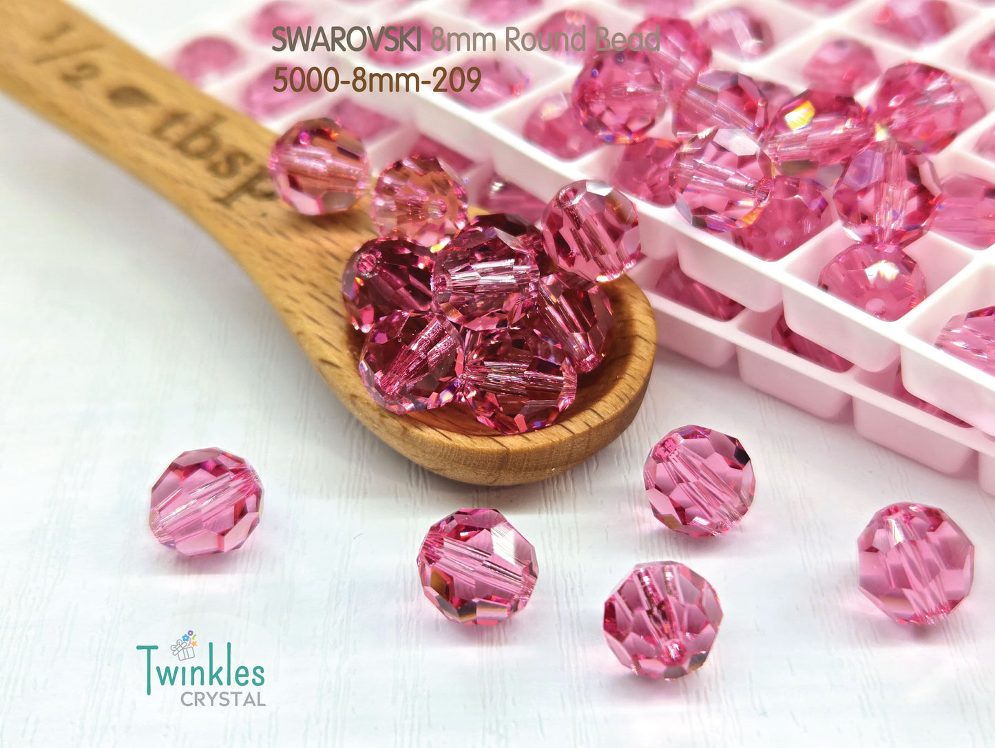 5000-8mm 24pcs - Swarovski Crystal Round Beads Pick Color