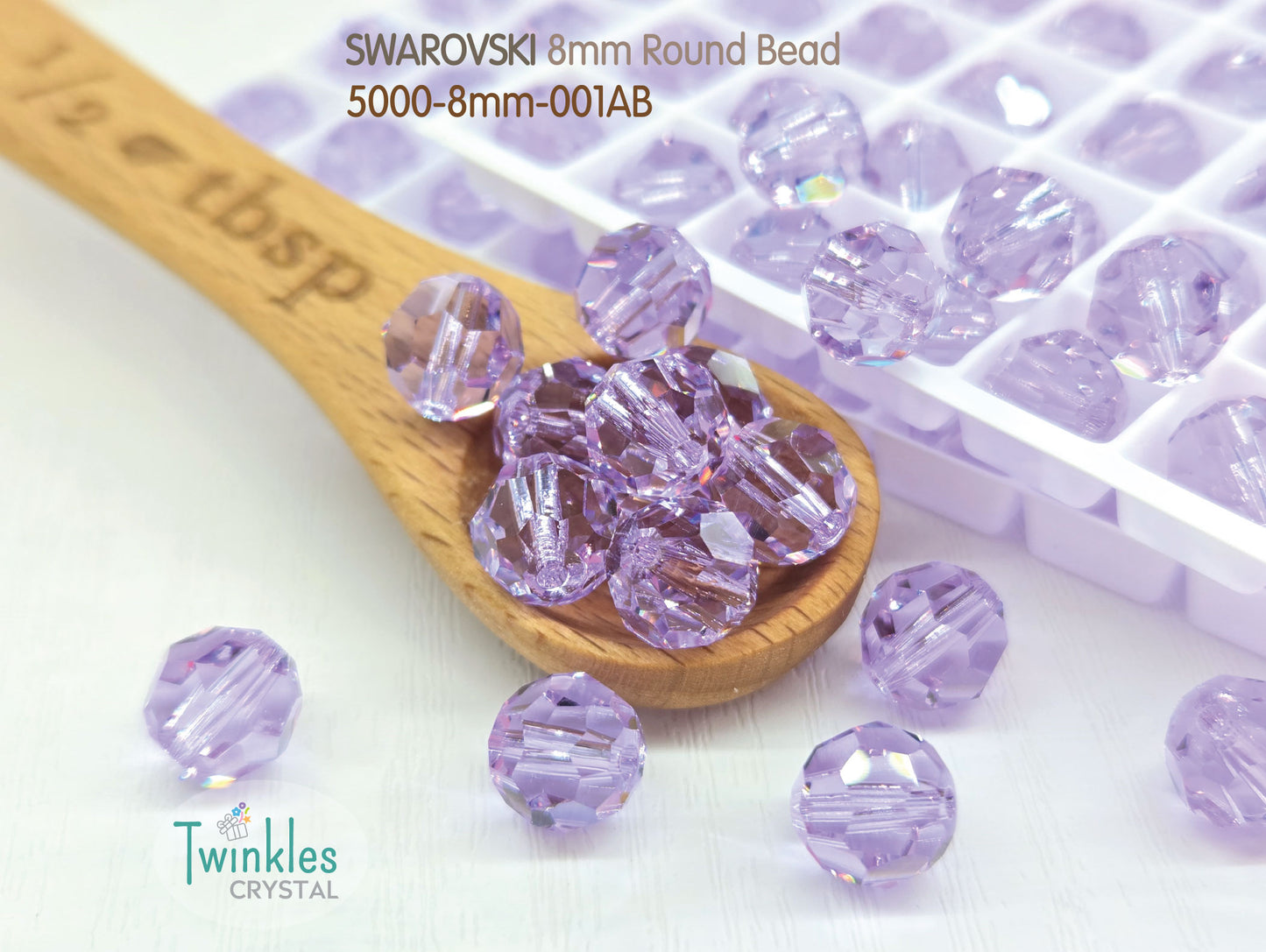 5000-8mm 24pcs - Swarovski Crystal Round Beads Pick Color