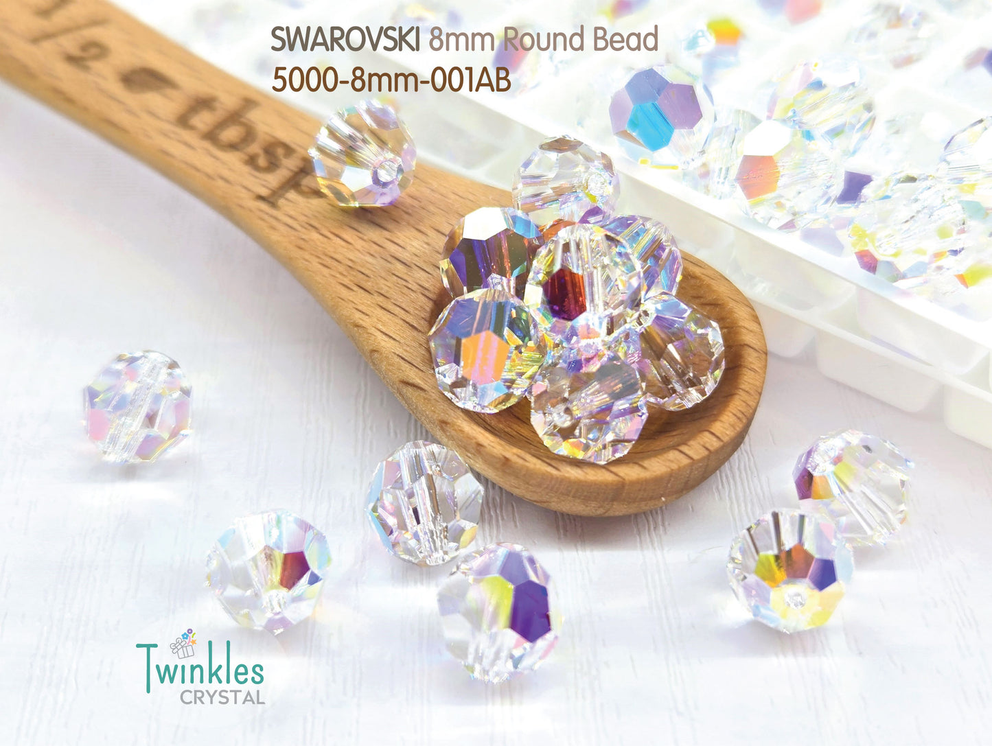 5000-8mm 24pcs - Swarovski Crystal Round Beads Pick Color