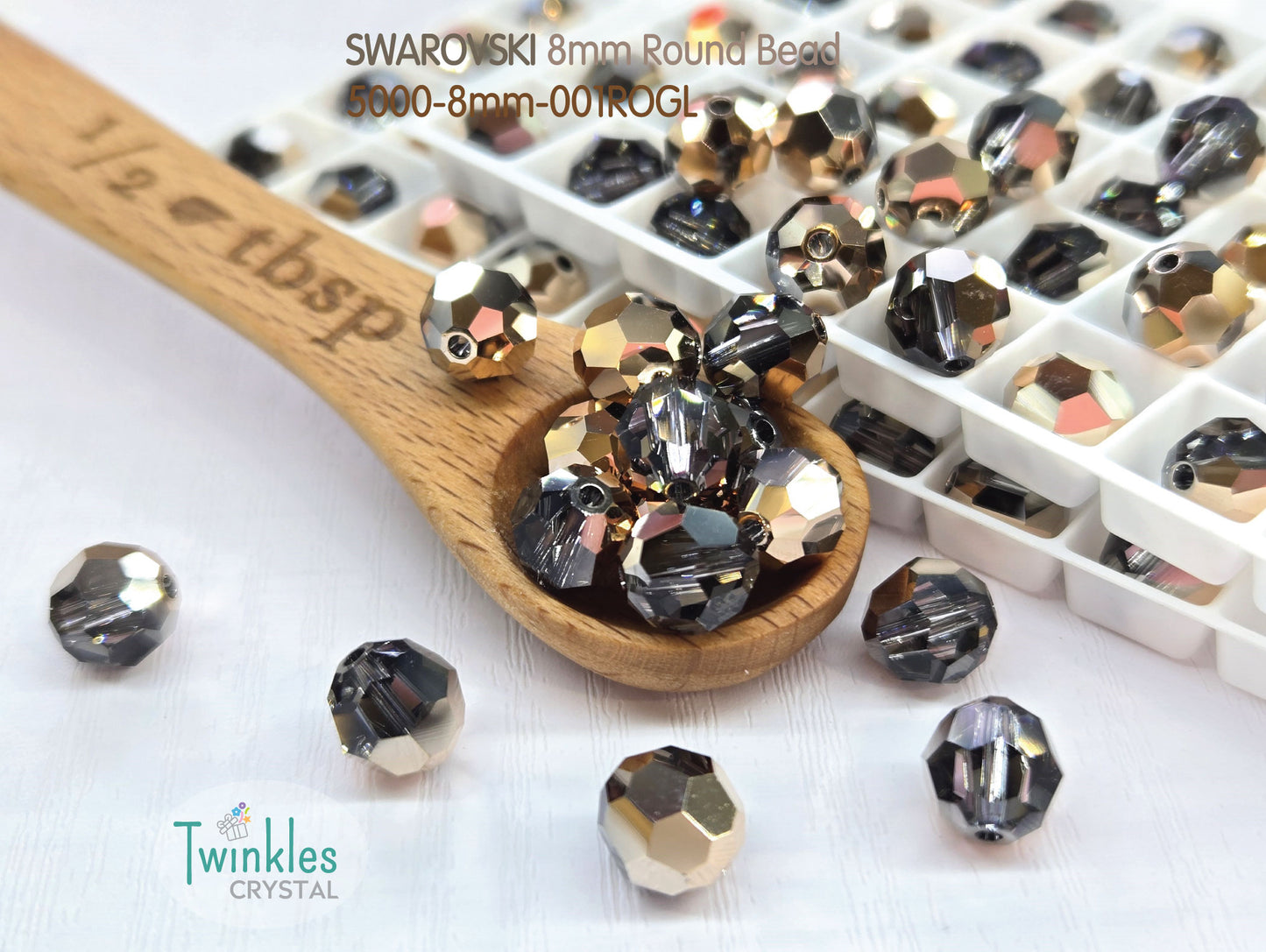 5000-8mm 24pcs - Swarovski Crystal Round Beads Pick Color