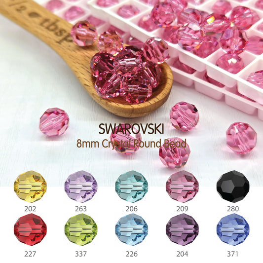 5000-8mm 24pcs - Swarovski Crystal Round Beads Pick Color