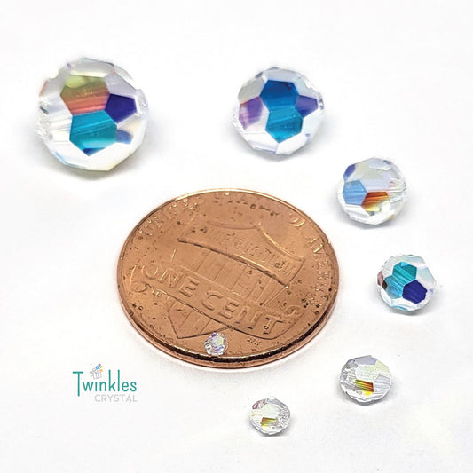 5000-2mm 3mm 4mm 5mm 6mm 8mm 10mm - Swarovski Crystal Round Beads